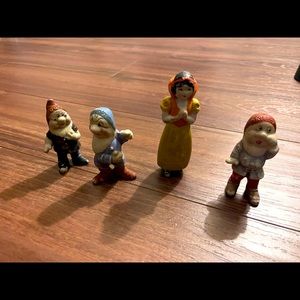 Vintage Snow White, Doc, Sneezy, and Grumpy